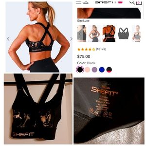 (1) SHEFIT MEDIUM IMPACT SPORTS BRA BLACK